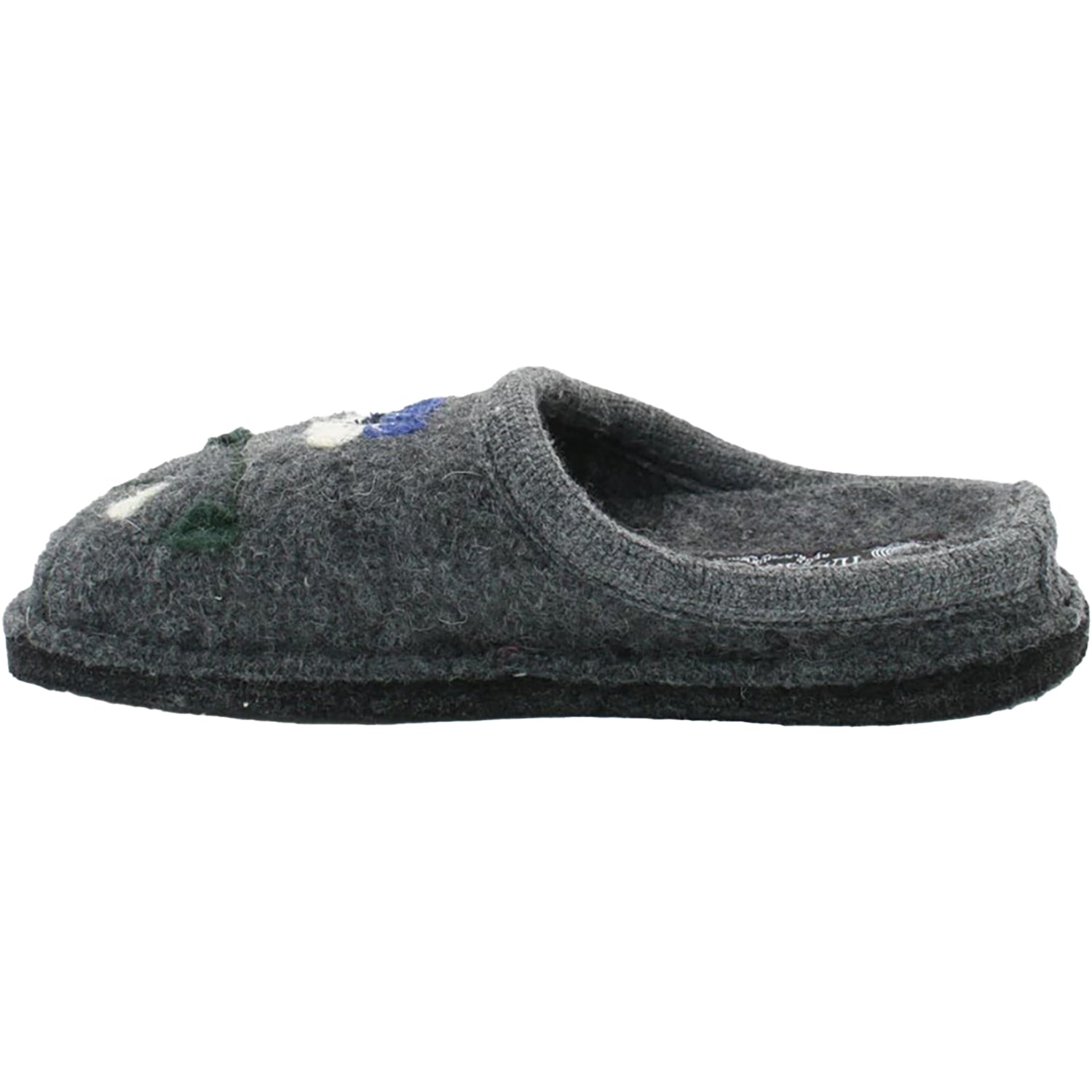 Haflinger Viola Women's Open Back Slippers Grey