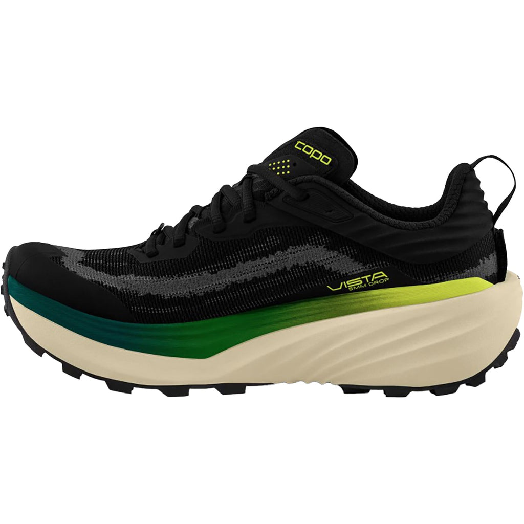 Topo Vista Men's Athletic Shoes Trail/Hiking Black/Lime