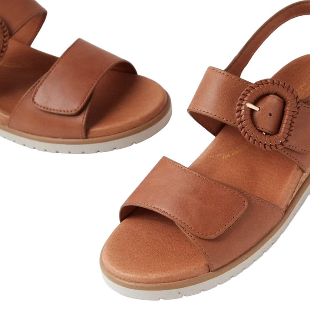 Ziera Vatch Women's Sandals Tan-Almond Leather