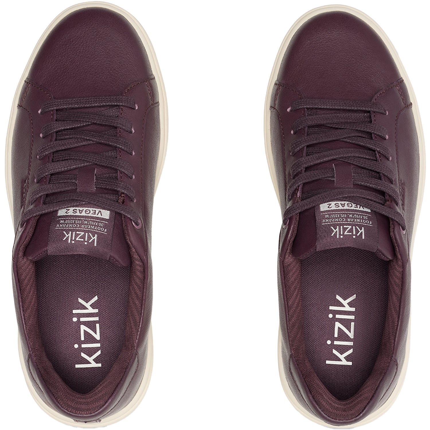 KIZIK Vegas 2 Women's Lace Up Shoes Traditional Mauve Wine/Pristine