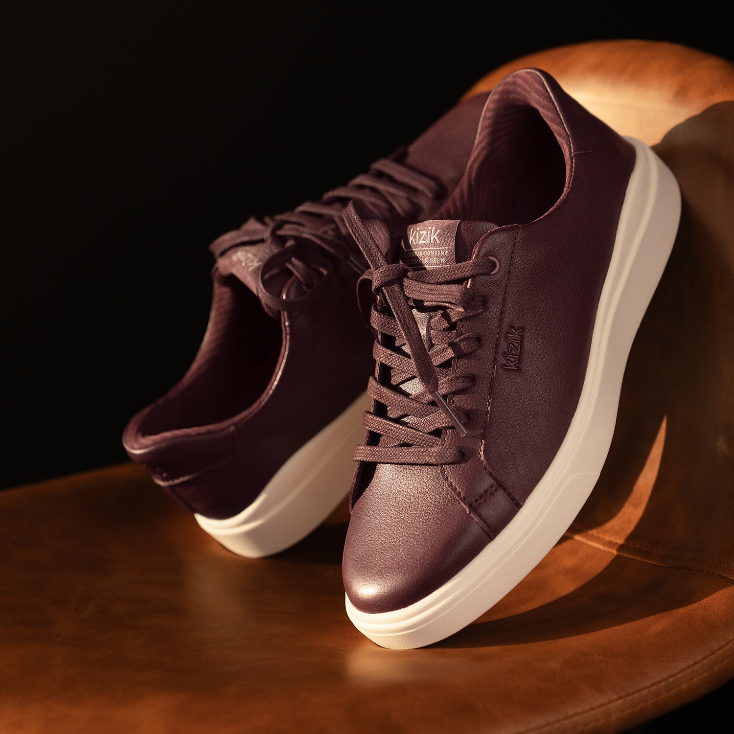 KIZIK Vegas 2 Women's Lace Up Shoes Traditional Mauve Wine/Pristine
