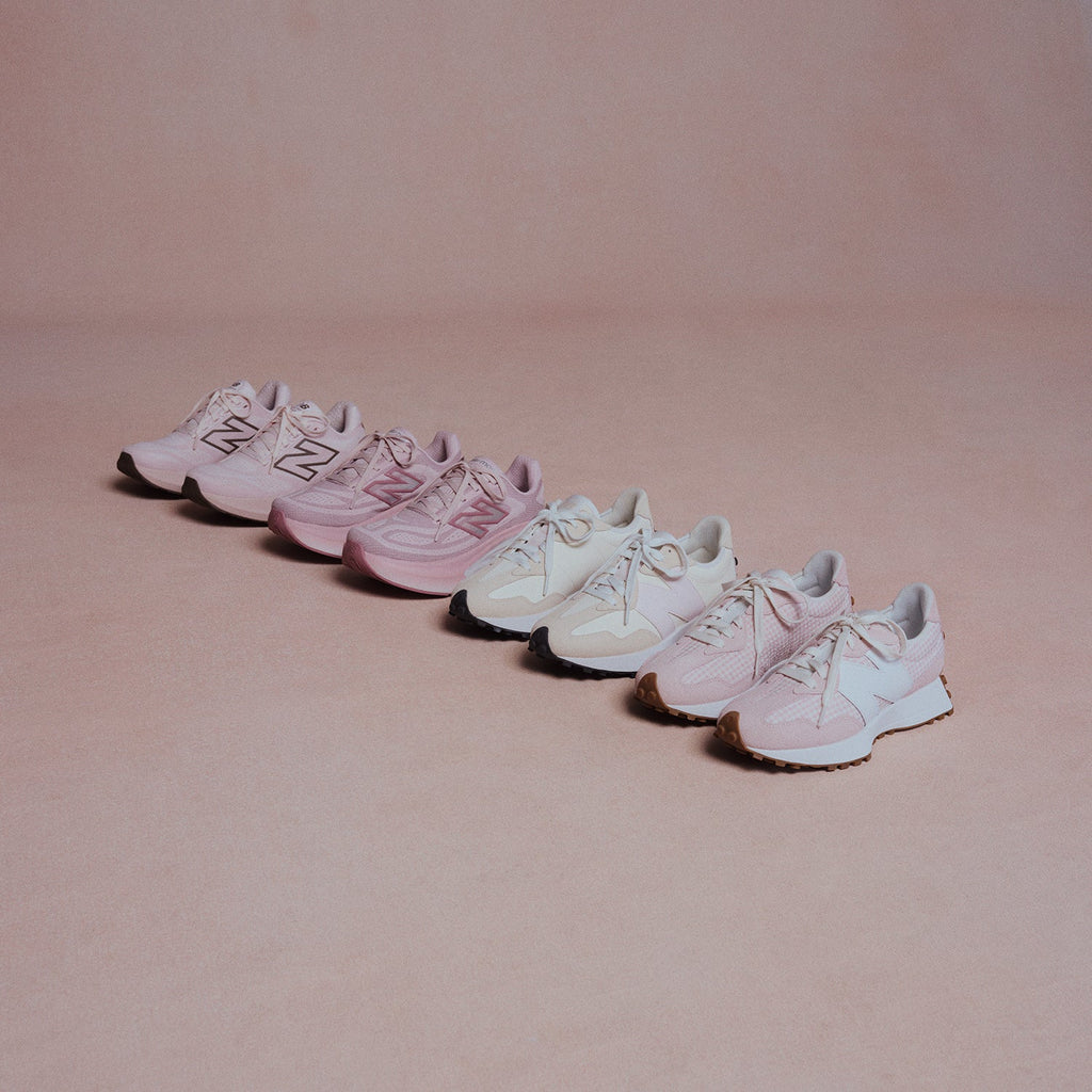New Balance 327 (Neutral Support) Women's Athletic Shoes Sea Salt/Pink Salt
