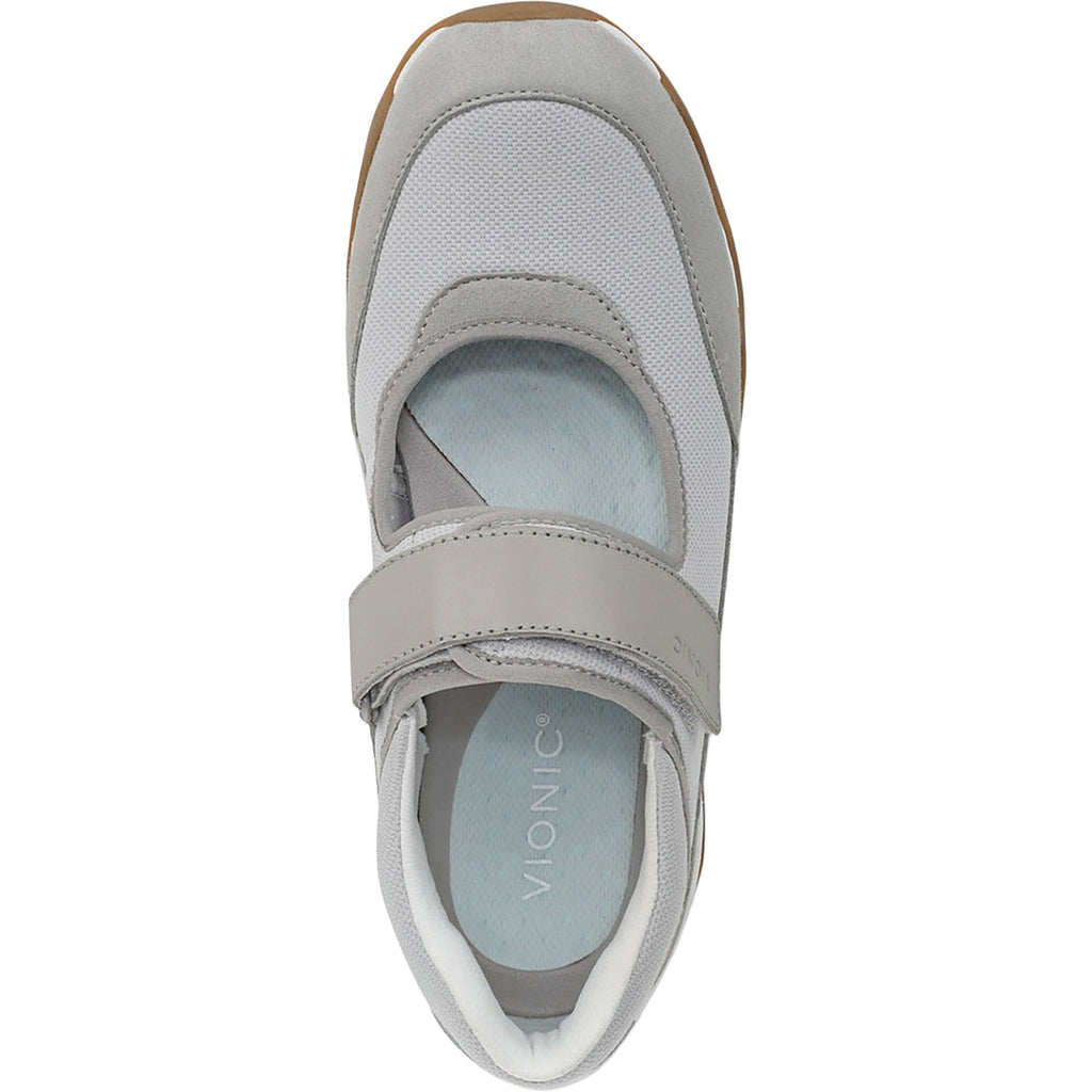 Vionic Walk Slim Giselle Women's Mary Jane Sporty Vapor Grey/Silver