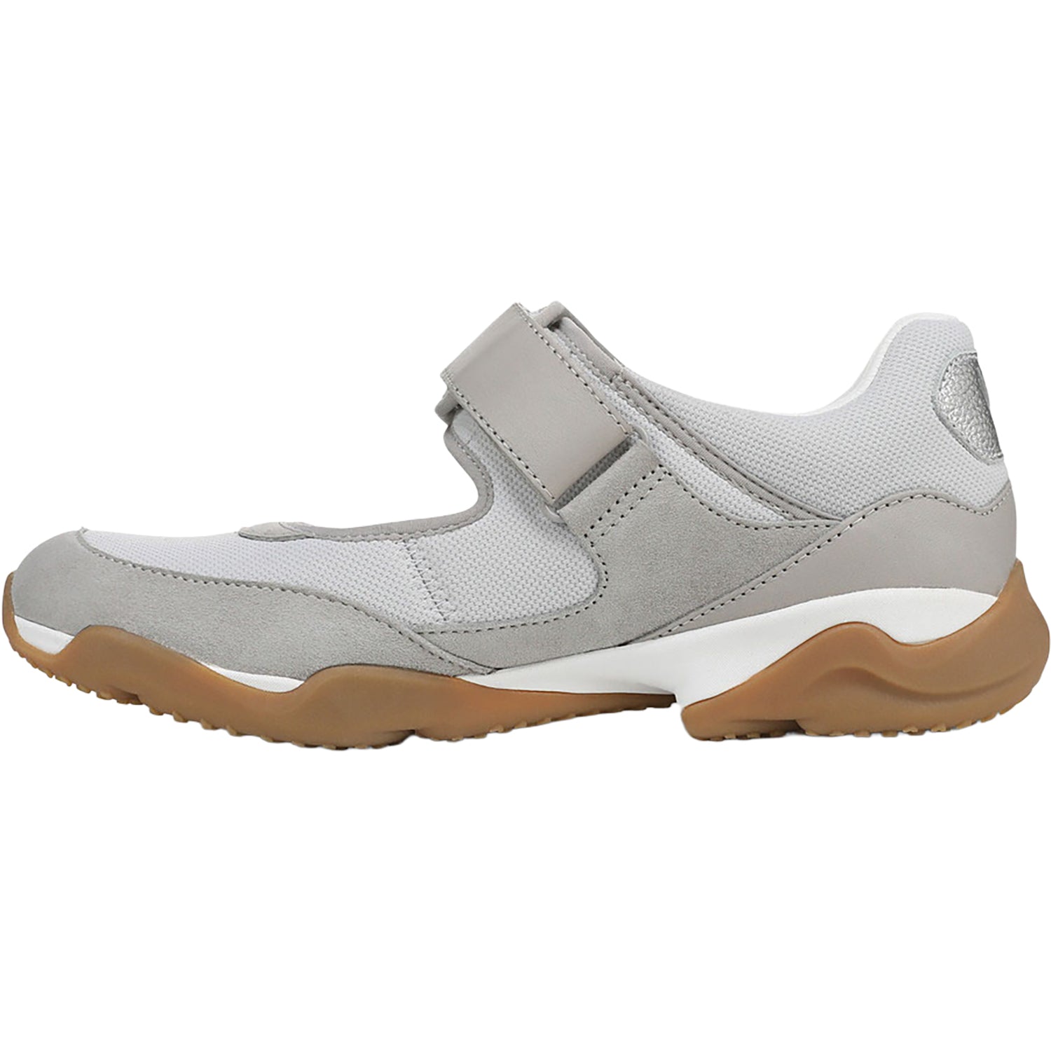 Vionic Walk Slim Giselle Women's Mary Jane Sporty Vapor Grey/Silver
