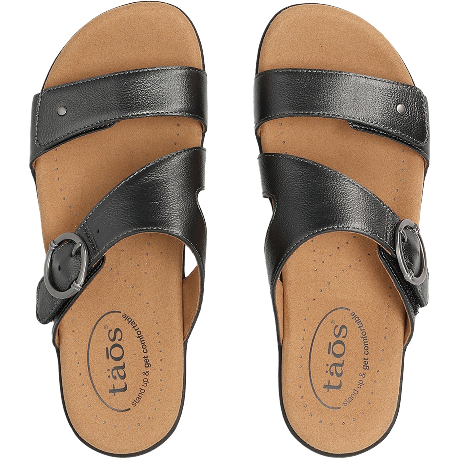 Taos Westside Women's Sandals Black Metallic