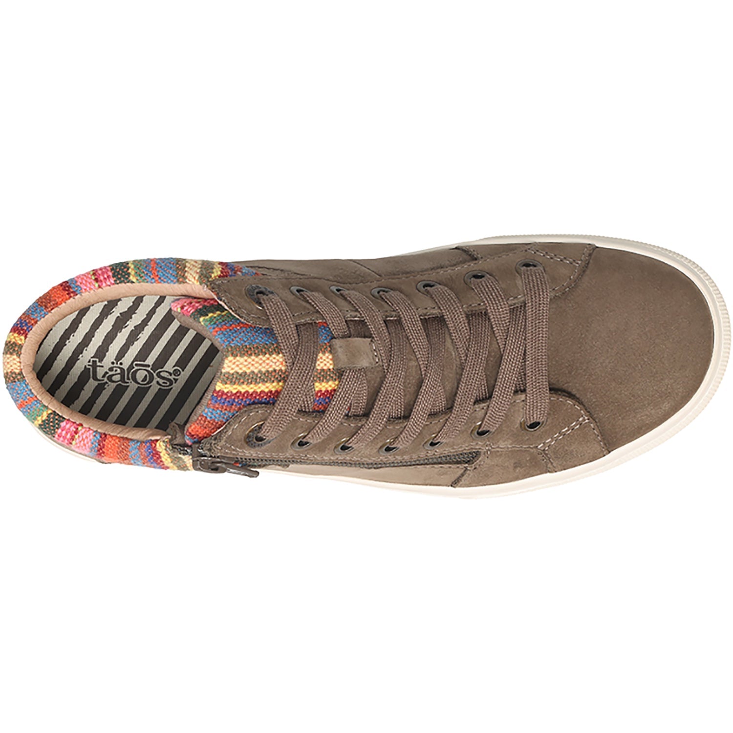 Taos Winner Women's Lace Up Shoes Dark Taupe Nubuck