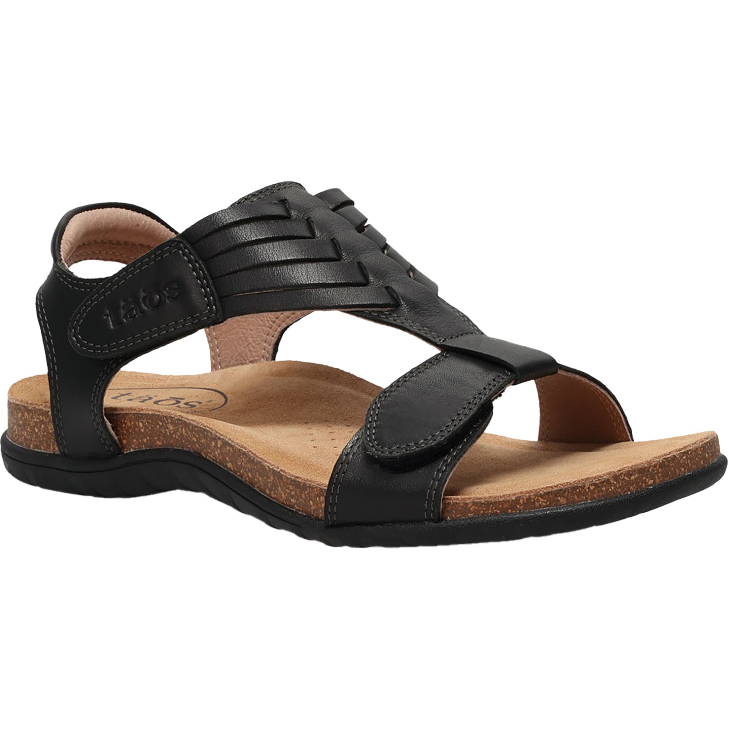 Taos Wonderful Women's Sandals Thong Sandals Black Leather