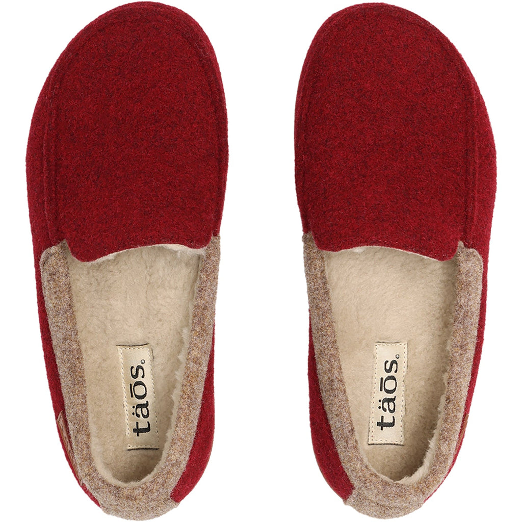 Taos Woolfer Women's Slippers Cranberry
