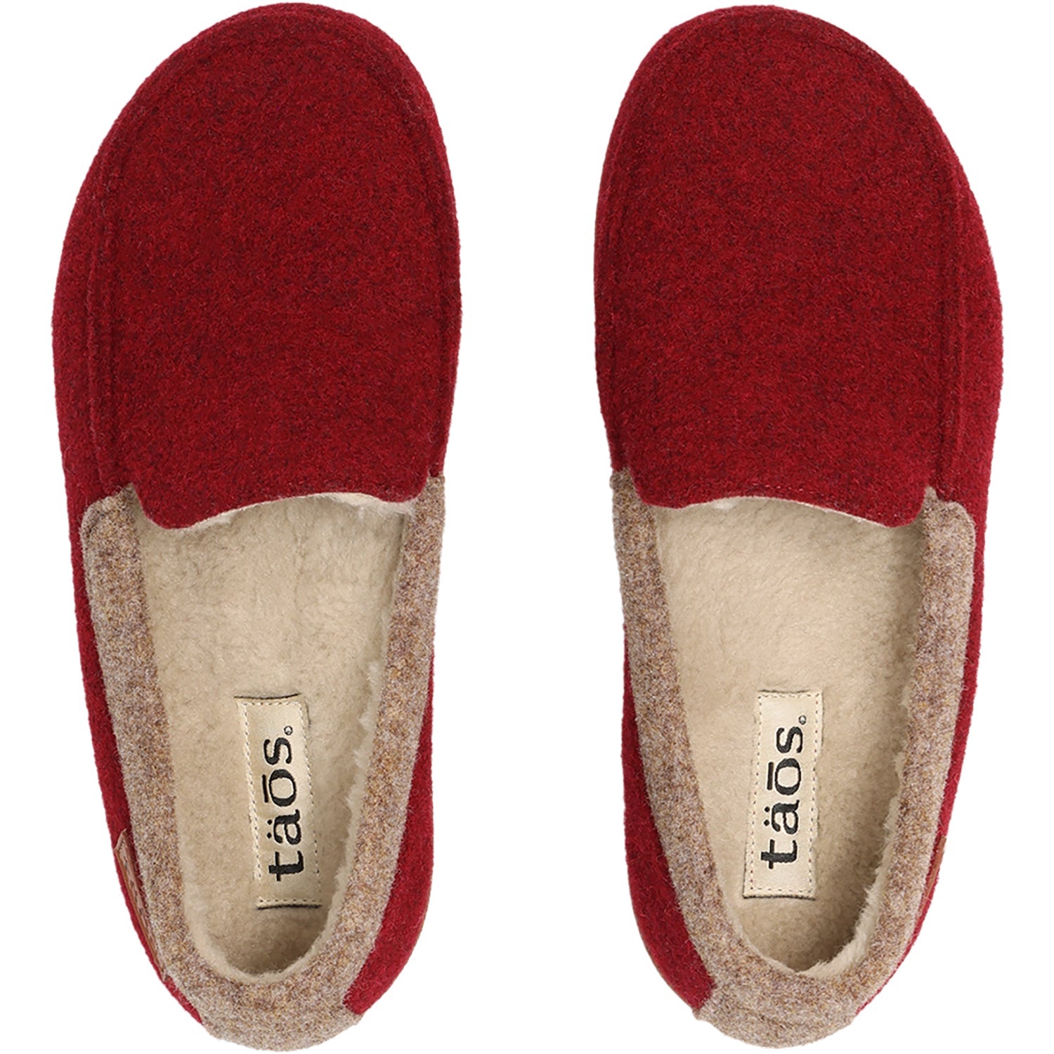 Taos Woolfer Women's Slippers Cranberry