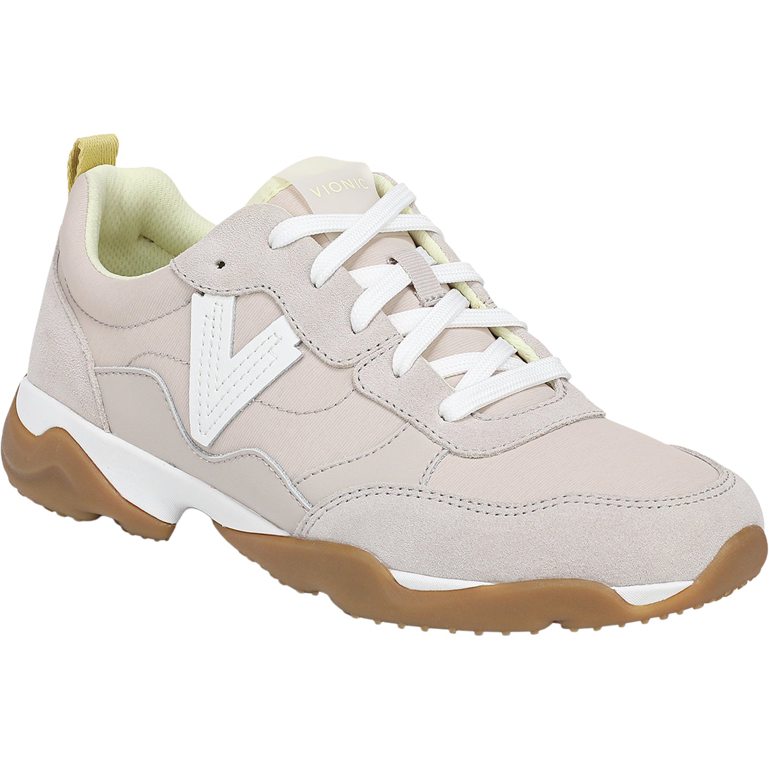 Vionic Walk Slim Glide Women's Sporty Lace Up Shoes Chateau Grey