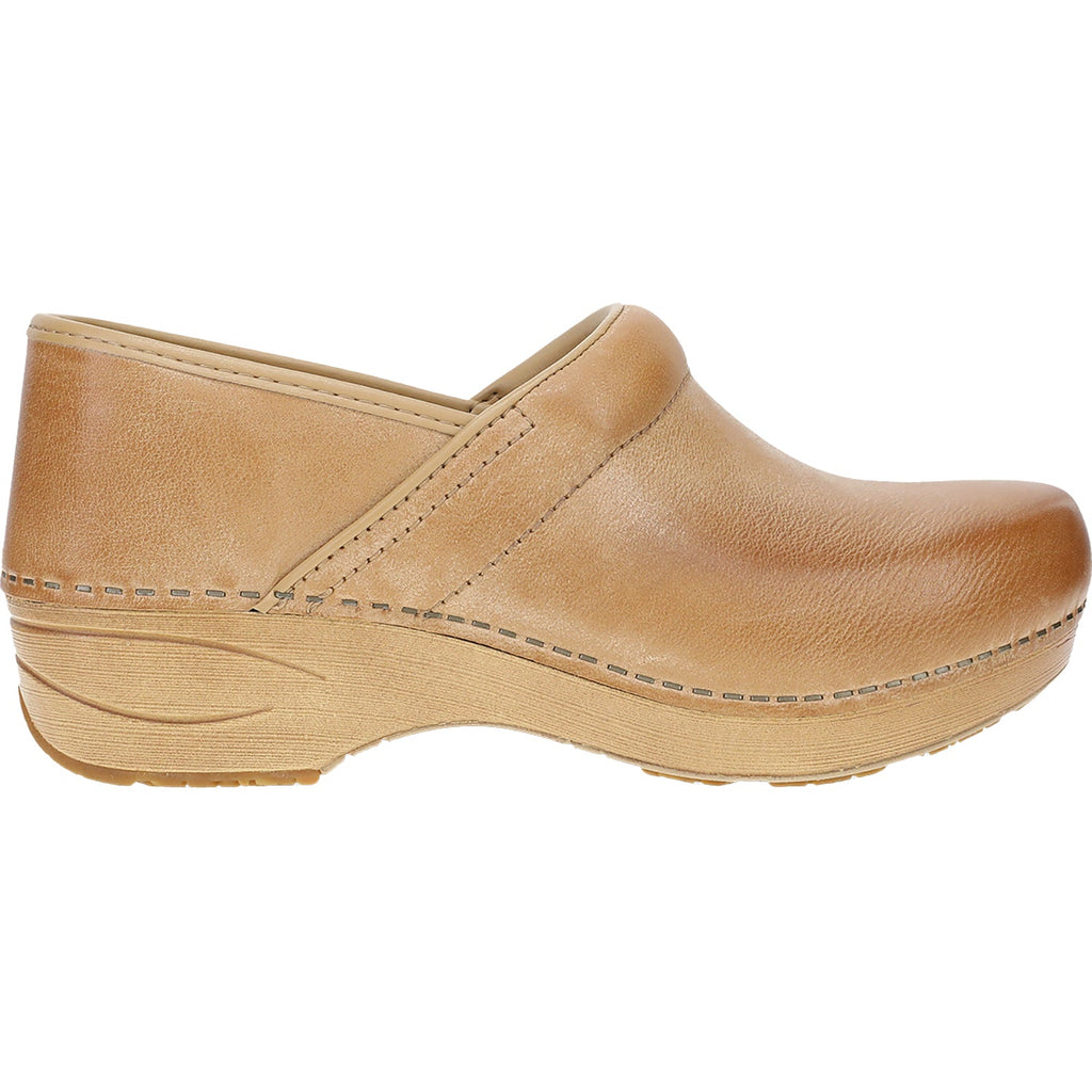 Dansko XP 20 Women's Closed Back Clogs Honey Distressed Leather