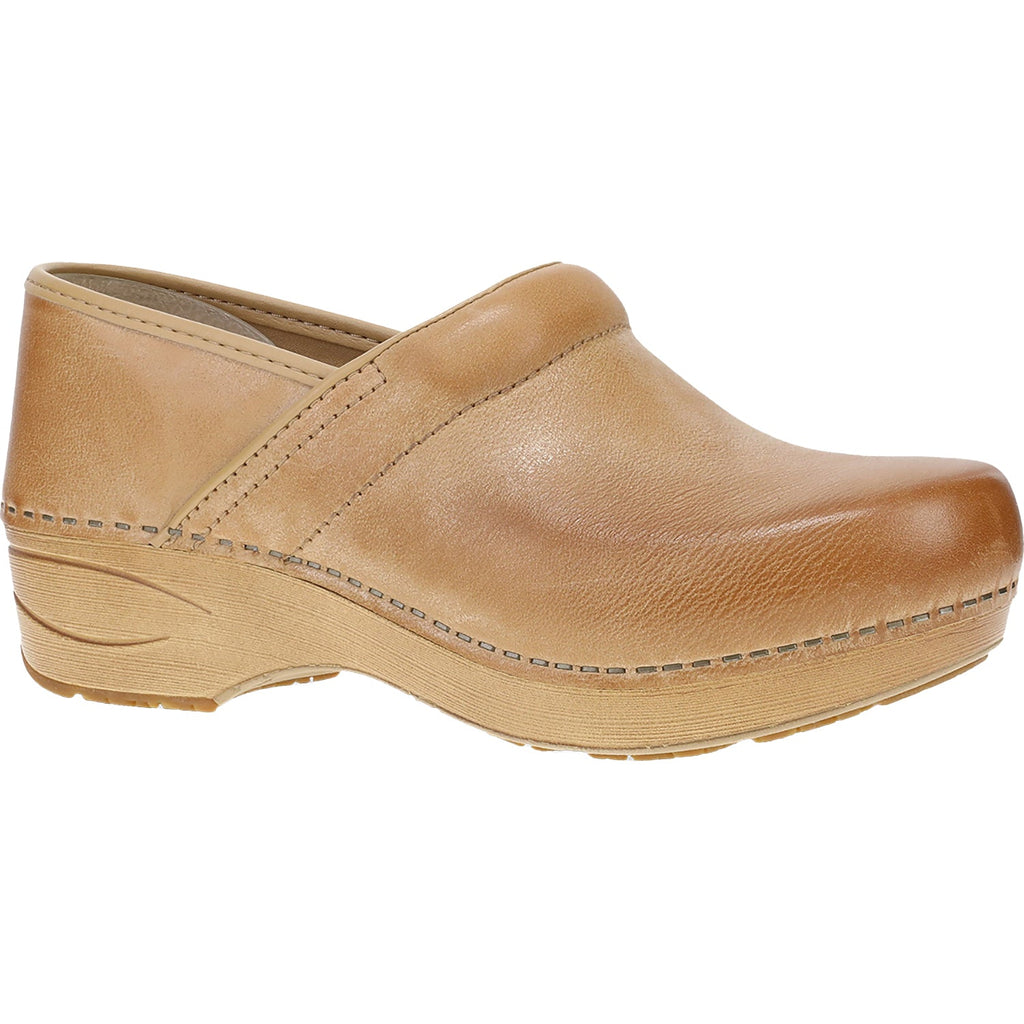 Dansko XP 20 Women's Closed Back Clogs Honey Distressed Leather