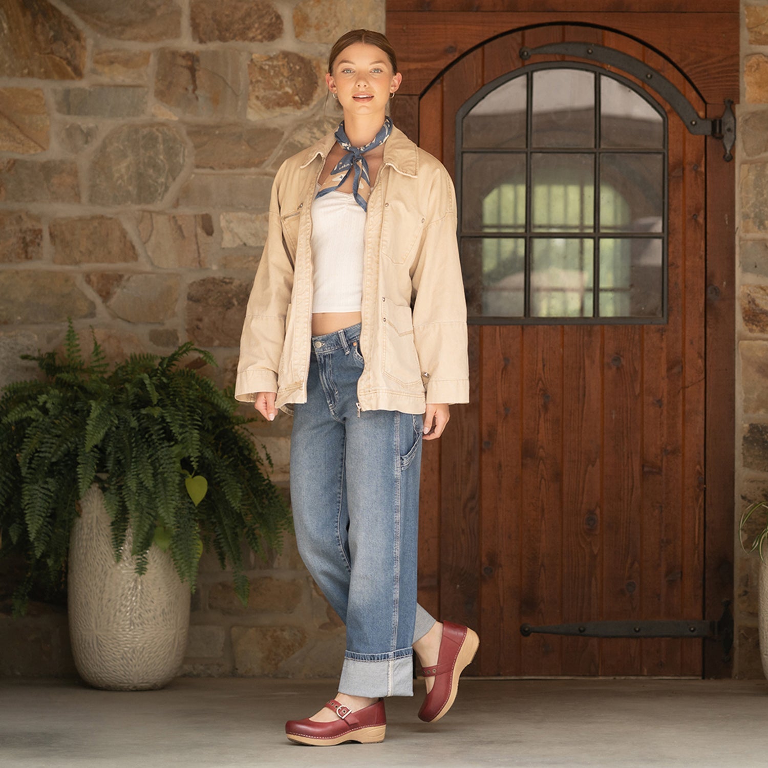Dansko XP 2.0 Mary Jane Clog Women's Casual Shoes Red
