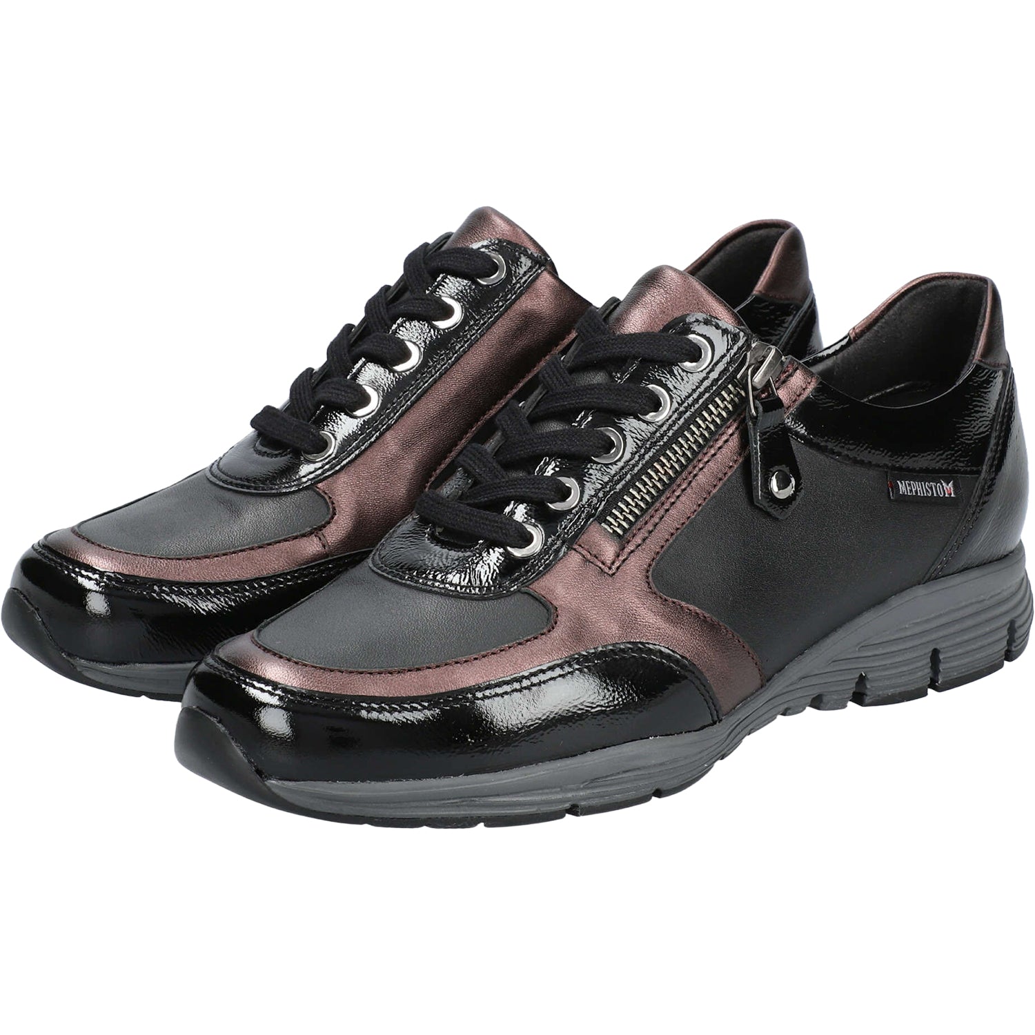 Mephisto Ylona Vernis Women's Lace Up Shoes Black