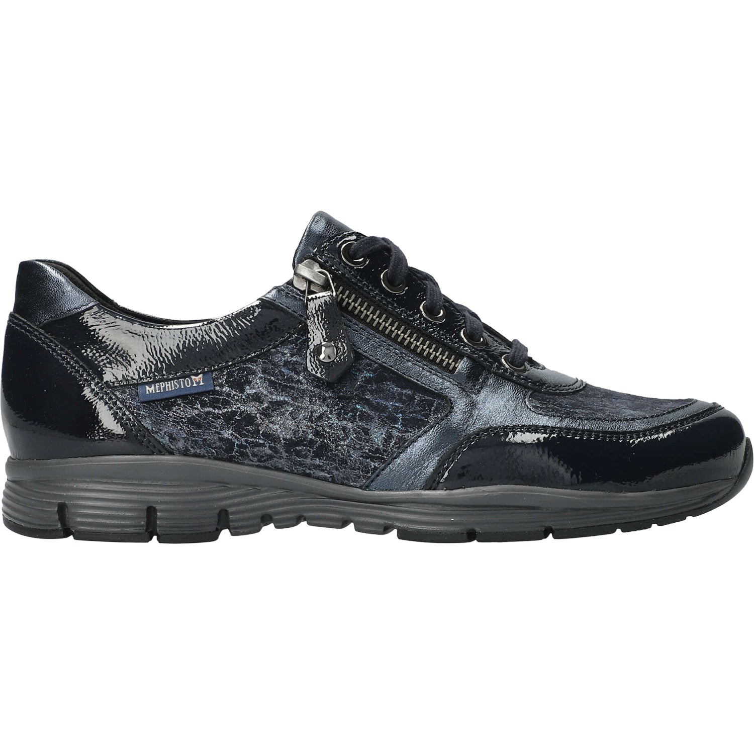 Mephisto Ylona FR1013/MI22445/C9595 Women's Lace Up Shoes Deep Blue Vernis