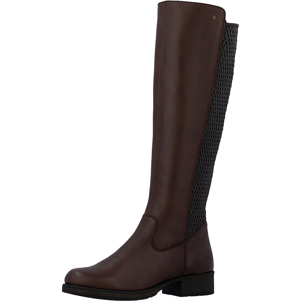 Rieker Z9591-27 Women's Boots Tall Ebony/Moro/Ebony