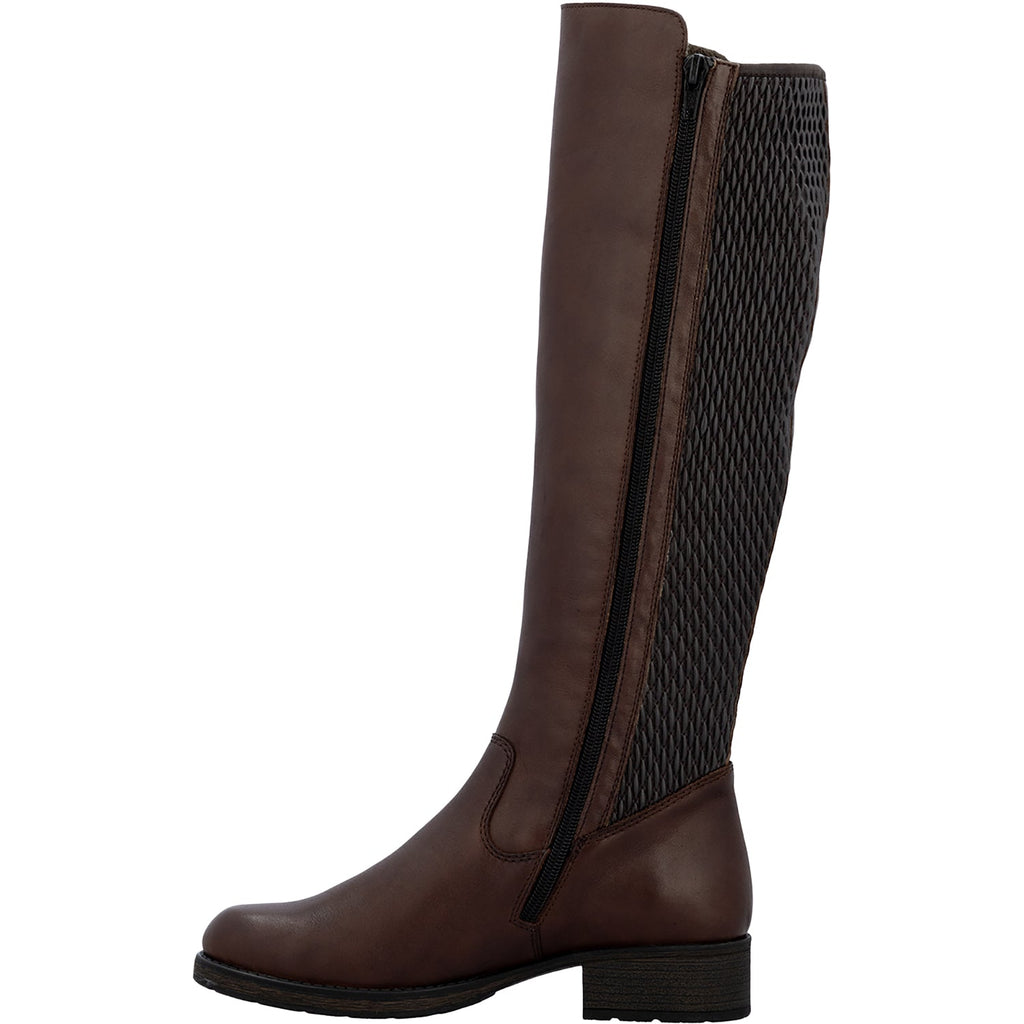 Rieker Z9591-27 Women's Boots Tall Ebony/Moro/Ebony