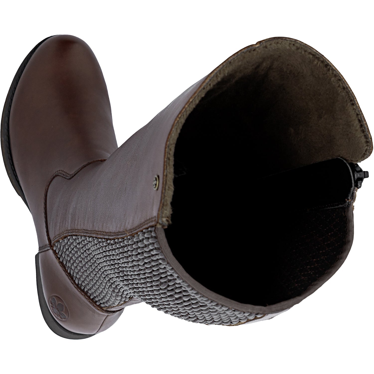 Rieker Z9591-27 Women's Boots Tall Ebony/Moro/Ebony