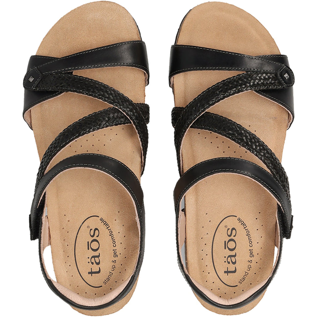 Taos Zanzibar Women's Sandals Black Leather