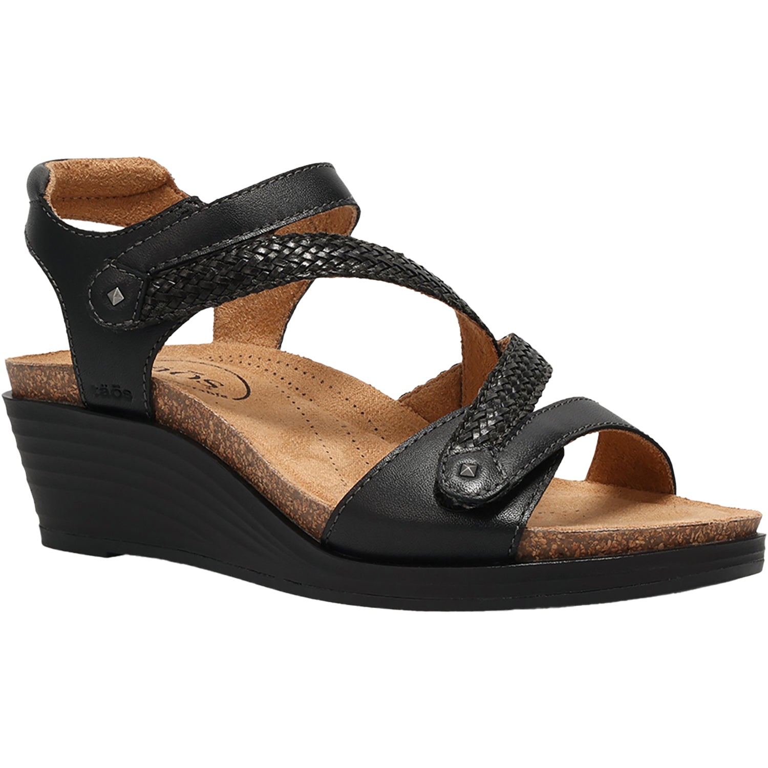 Taos Zecret Women's Wedge Sandals Black
