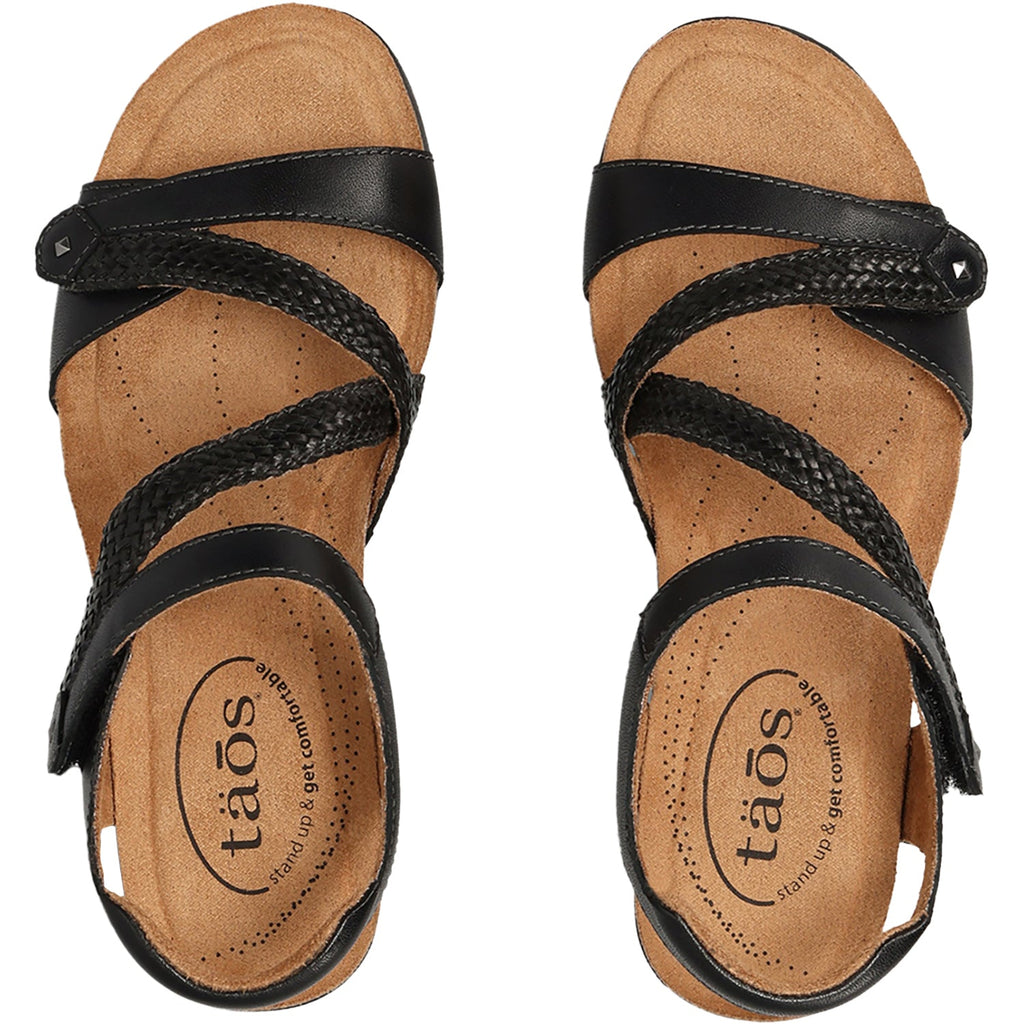 Taos Zecret Women's Wedge Sandals Black