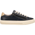 Taos Z Soul Lux Women's Lace Up Shoes Navy/Stone Leather