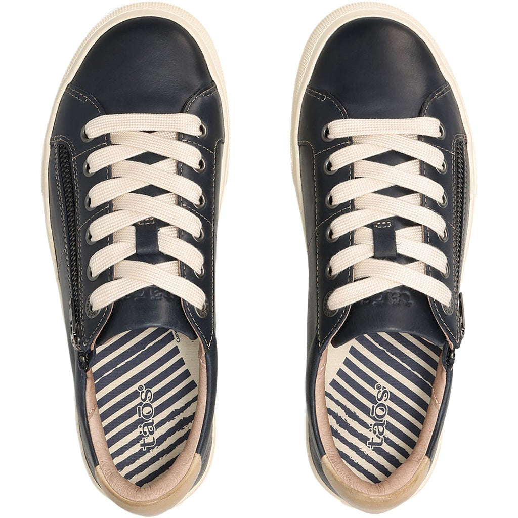Taos Z Soul Lux Women's Lace Up Shoes Navy/Stone Leather