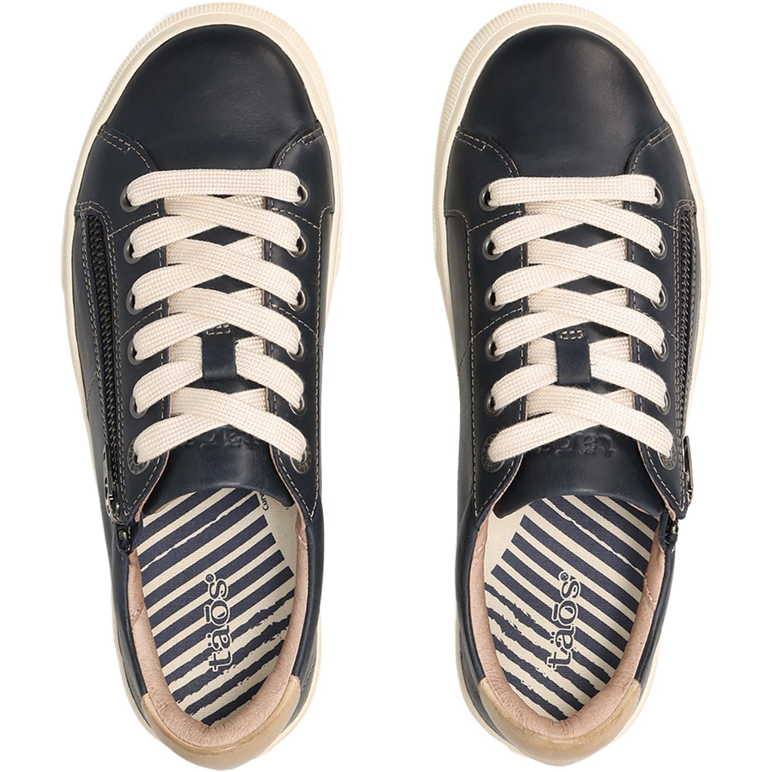 Taos Z Soul Lux Women's Lace Up Shoes Navy/Stone Leather