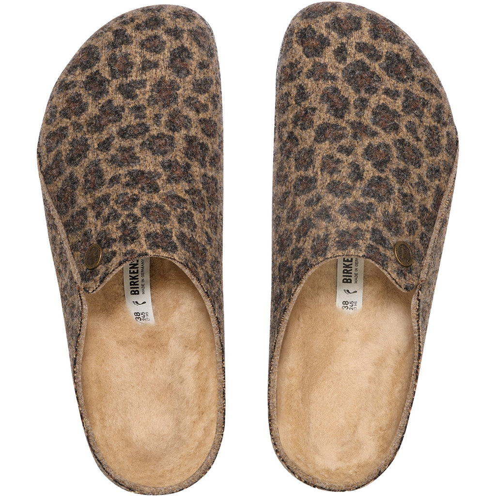 Birkenstock Zermatt Shearling Women's Open Back Slippers Leo Toffee