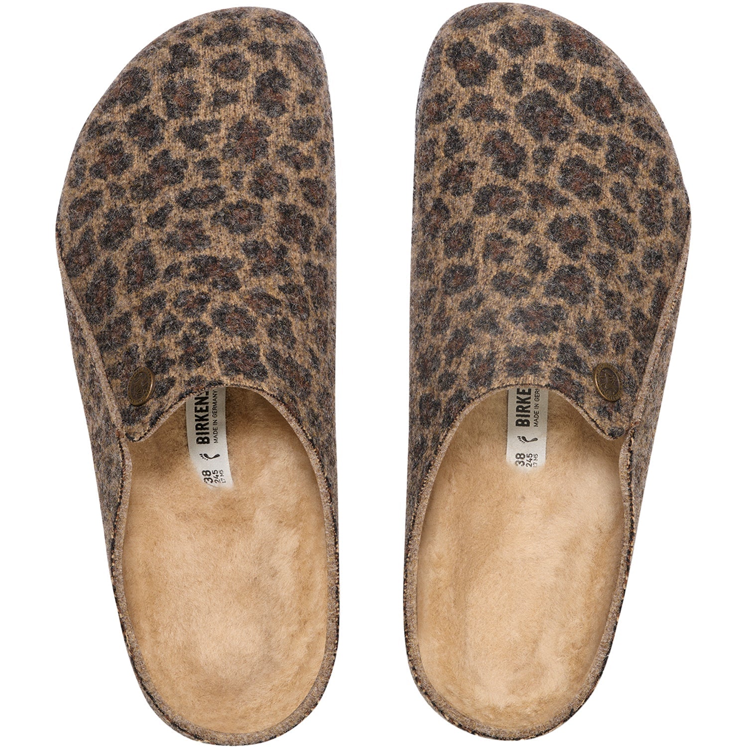 Birkenstock Zermatt Shearling Women's Open Back Slippers Leo Toffee
