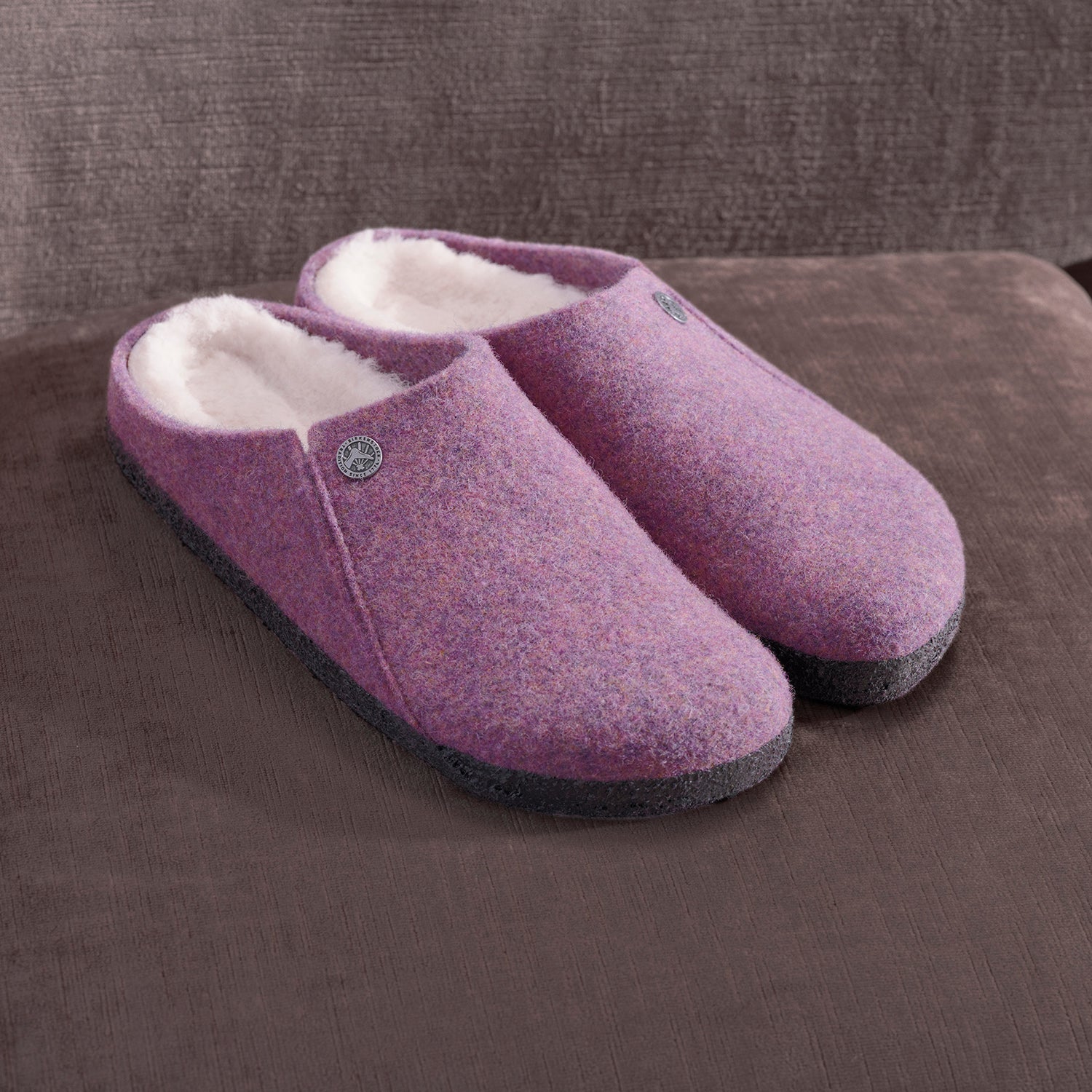 Birkenstock Zermatt Shearling Women's Open Back Slippers Mauve